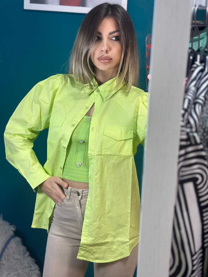 Camicia Cargo Lime